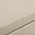 thumbnail image 4 of Atlin Designs Faux Leather Storage Bench in Cream, 4 of 5
