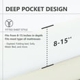 thumbnail image 7 of Ruili Waterproof Twin Size Zippered Mattress Encasement Deep Pocket Fit Up to 16 Inches Bed Bug Proof Mattress Protector Six-Sided Mattress Cover, 7 of 7