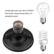 thumbnail image 3 of 123 E27 Enchufe Adapter E26 / E27 Vintage Industrial Techo/Base de Luz en Pared Titular Colgante Bombilla Lámpara Tornillo Zócalo(Negro) Unbranded JY03858-01, 3 of 8