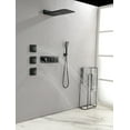 thumbnail image 3 of Clearance! Wall Mounted Waterfall Rain Shower System With 3 Body Sprays & Handheld Shower, 3 of 9