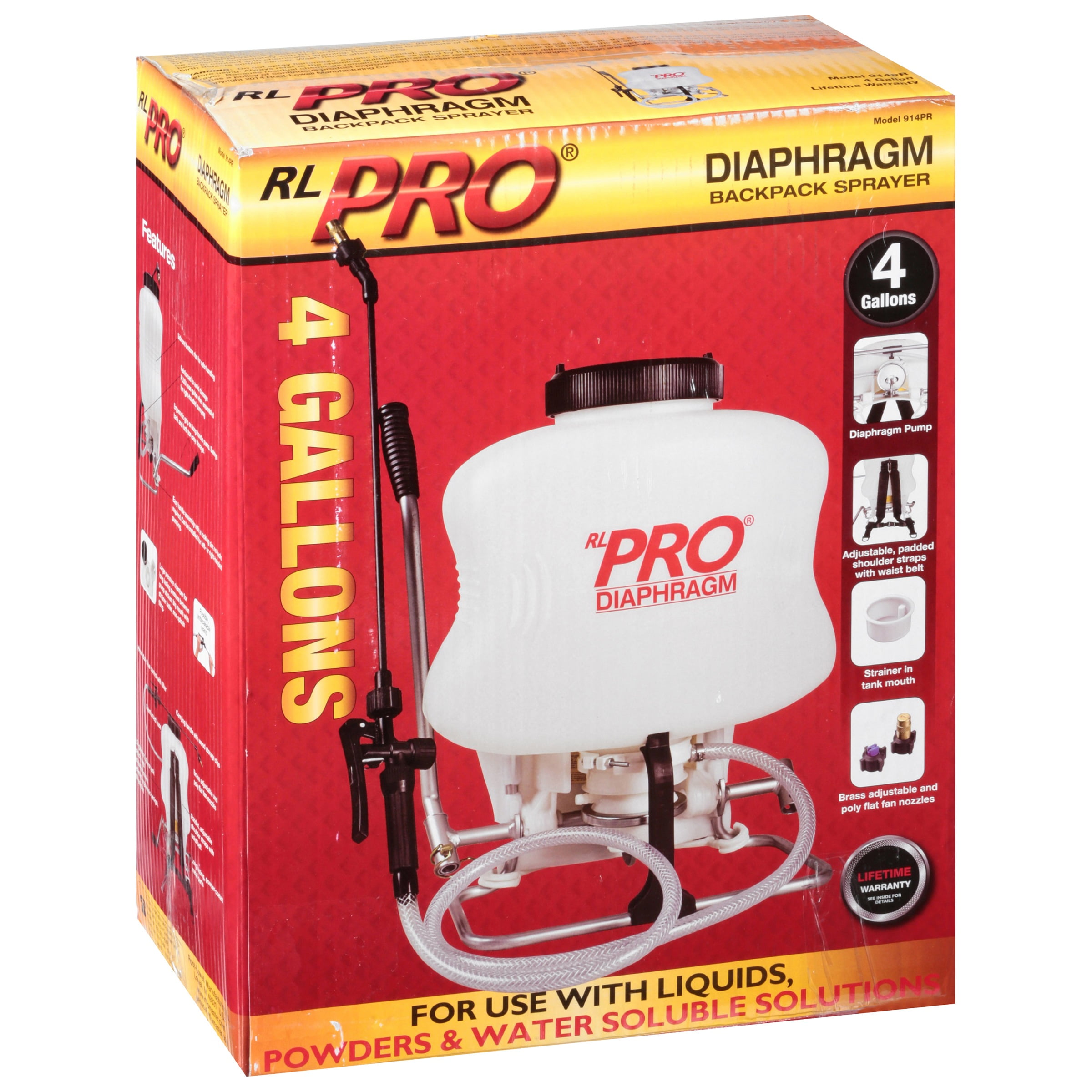 4 Gallon Diaphragm Backpack Sprayer 