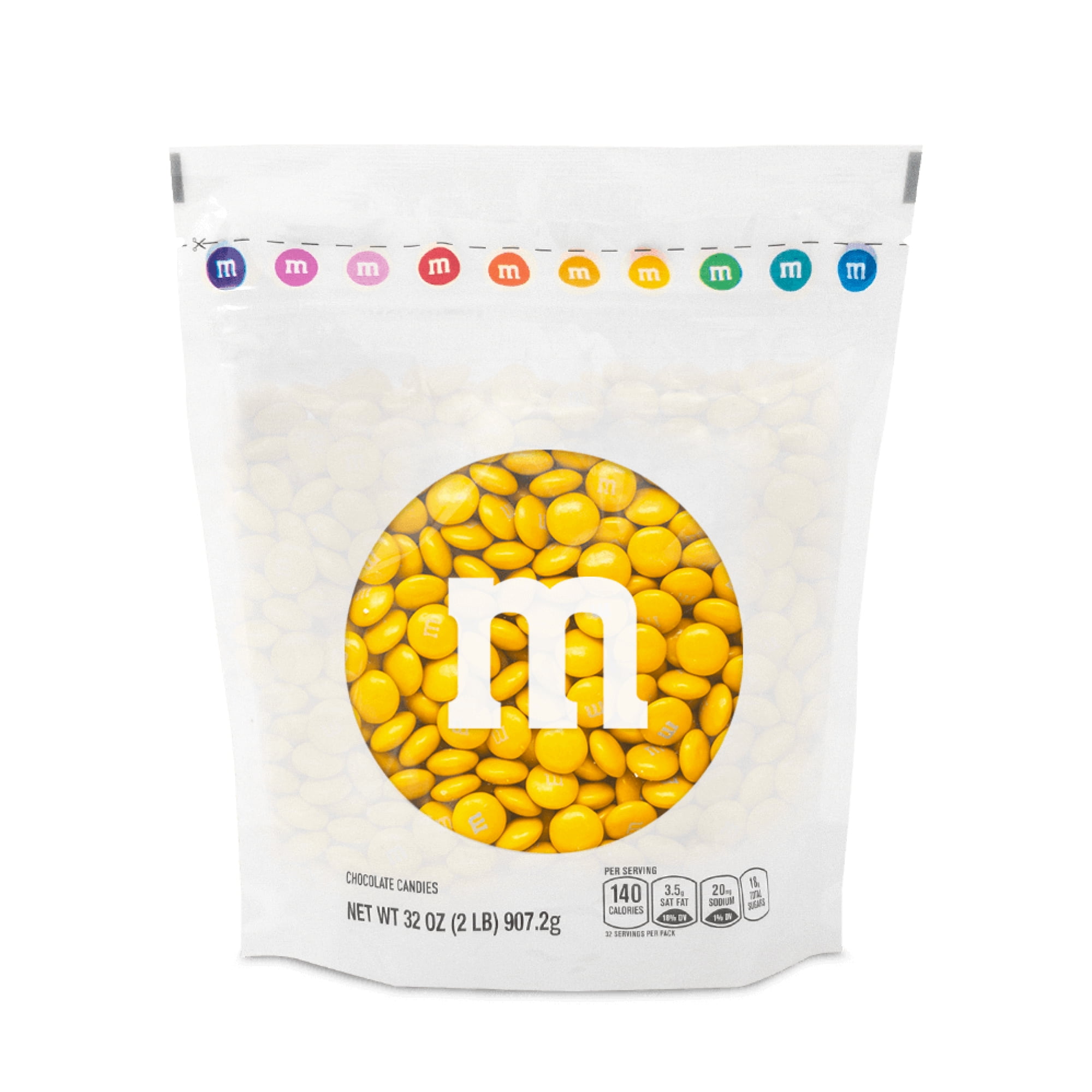M&M'S World Dark Yellow Milk Chocolate Candy 2lb Bag for