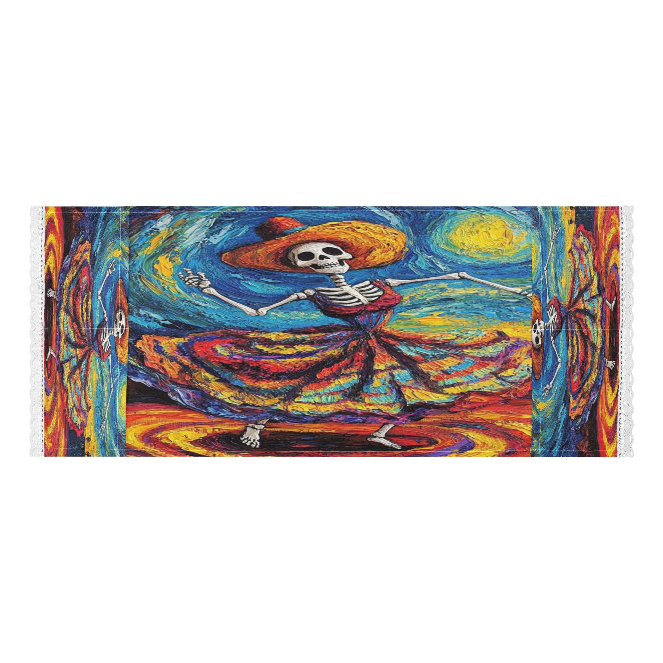 WOBOGO Colorful Skirt Skeleton Washing Machine Cloth Dryer Refrigerator Top Cover Protective Non-Slip Mat For Kitchen Laundry