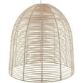 thumbnail image 3 of Maklaine Coastal Rattan Woven Fiber Cage Pendant Lamp in Natural Finish, 3 of 11