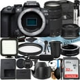 thumbnail image 1 of Canon EOS R10 Mirrorless Camera with RF-S 18-45mm + EF 75-300mm Lens + Mount Adapter + SanDisk 32GB Memory Card + Case + LED Flash + ZeeTech Accessory Bundle, 1 of 10