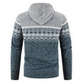 thumbnail image 4 of DeHolifer Men's Winter Coat Ethnic Style Printed Zipper Sweater Long Sleeve Hooded Outwear Casual Coat Gray 2XL, 4 of 4