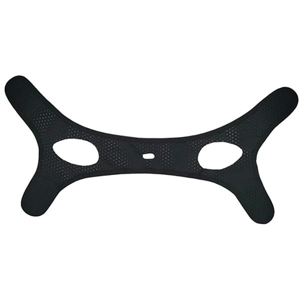 Cinturón antirronquidos seguro, transpirable, para el verano, para el mentón y el lifting facial, color negro