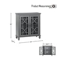 thumbnail image 6 of OakvillePark Van Horn Wood Storage Accent Cabinet, Gray, 6 of 6
