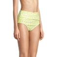 thumbnail image 2 of Calvin Klein YELLOW Leopard-Print High-Waist Wrap Bikini Swim Bottom, US X-Large, 2 of 4
