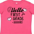 thumbnail image 4 of Inktastic Hello 1st Grade with Hearts and School Supplies Boys or Girls Toddler T-Shirt, 4 of 5