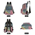 thumbnail image 2 of JIALIOU Mini Backpack Purse for Women Quilted Casual Daypack Small Travel Shoulder Bag, Gray Cat Hiding under Blanket, 2 of 7