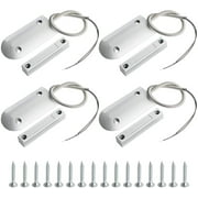 Aoje-Link OC-60B NC Rolling Door Contact Magnetic Reed Switch Alarm Sensor with 2 Wires, Zinc Alloy, 4pcs