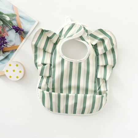 

Danish children‘s flying sleeve wings baby eating clothes bib super soft waterproof baby bib anti-dirty bib