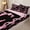 Black Pink C, variant on Manfei Pink Bow Letter J Zipper Twin Comforter Sets with Fitted Sheet and 2 Pillowcases, Kawaii Ribbon Zipper Bedding Set, Pink Reversible, 4 Pieces