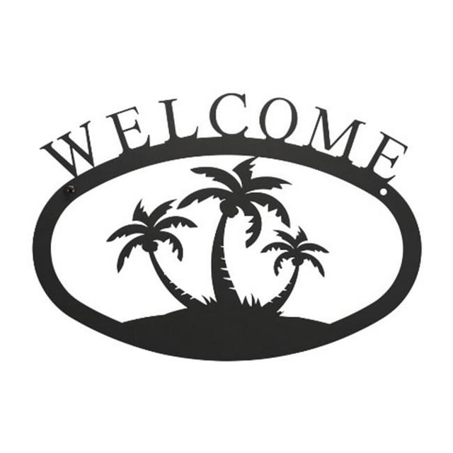 Petite Plaque de Bienvenue - Palm Trees