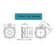 thumbnail image 3 of 78MM 4 Ohm 15W Subwoofer Speaker 3 Inch Convex Cap Bass Square Woofer Speakers Hifi Home Sound Thea, 3 of 5