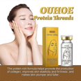 thumbnail image 2 of 1-3 piezas de hilo de colágeno antiarrugas de proteína dorada sin agujas para lifting facial, absorbible, reafirmante, antienvejecimiento, que atenúa las líneas finas, 3 piezas, 2 of 5