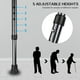 thumbnail image 3 of Bastones plegables Yayayo Hold de 200 kg con asiento, ajuste de altura, capacidad del asiento, mango esmerilado con terapia magnética, taburete para muletas (LED cuadrado), 3 of 5