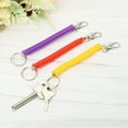 thumbnail image 6 of Uxcell 6.7" Spiral Retractable Spring Coil Keychain, 6 Pack, Red Yellow Purple, 6 of 6