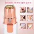 thumbnail image 3 of Removedor de vello facial eléctrico recortador de cejas blanco perla USB depilación con forma de lápiz labial afeitado para mujer recorte de cejas ANGGREK Otros, 3 of 8