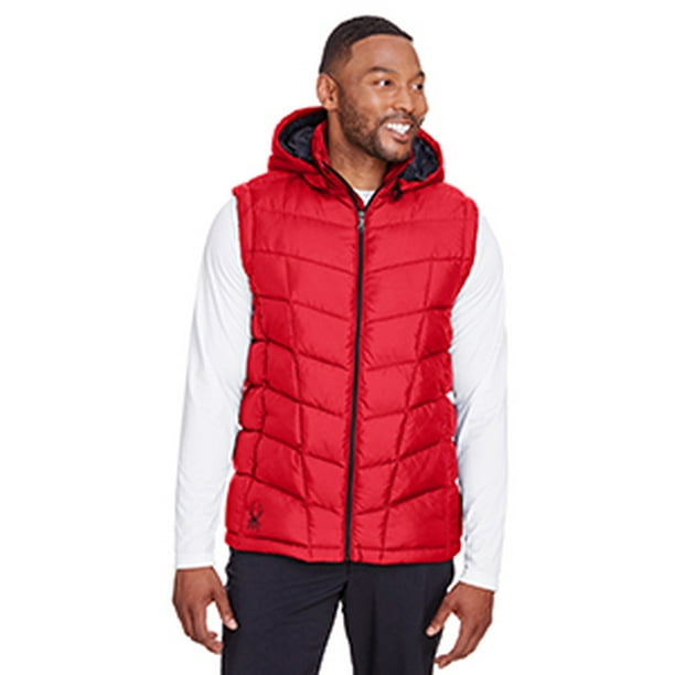 Mens red quilted vest how to begin investing in property
