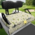 thumbnail image 4 of XYZCANDO Universal 2-Seat Golf Cart Seat Cover With 4 Storage Pockets - Non-Slip Washable Terry Cloth Golf Cart Accessory, 4 of 9
