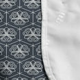 thumbnail image 4 of Japanese Microwave Oven Cover, Attached Hexagons with Ornate Floral Geometric Pattern, Water Resistant Organizer with Pockets for Kitchen, 36" x 12", Charcoal Grey Dark Blue, by Ambesonne, 4 of 4