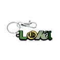 thumbnail image 1 of Marvel Studios Officially Licensed: Loki Logo Keychain, Stainless Steel Keyring - 0.78" x 2.26", 1 of 7