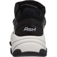 thumbnail image 3 of Ash Eko Black Front Lace Up Puffy Drawcord Round Toe Platform Fashion Sneakers (Black, 5), 3 of 6