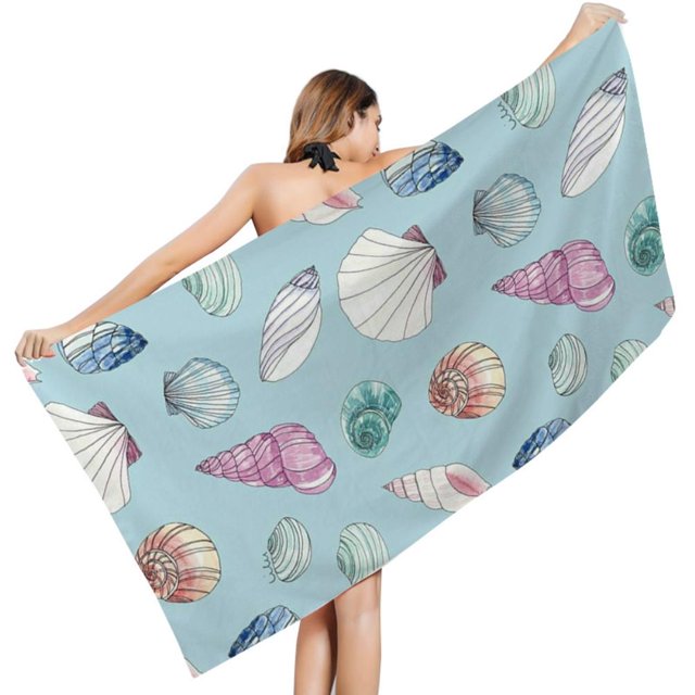 Toallas De Escamas De Sirena, Decoraciones De Baño, Toalla De Playa Suave Y Transpirable Moyic OD016454-05