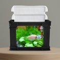 thumbnail image 1 of Terrario para tortugas, conveniente, transportador de reptiles, hábitat de tortugas, contenedor de hábitat de reptiles para peces y mascotas pequeñas negro m, 1 of 8