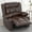 Brown, variant on ODUMDUM Oversized Recliner Chair for Adults, Manual Wide Seat Fabric Recliner Sofa with Cup Holders, Single Lazy Boy Sofa Seat for Living Room, RV, Blue