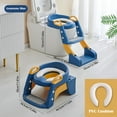 thumbnail image 4 of ZeenArt Potty Training Seat, 2 in 1 Toddler Toilet Seat with Non-Slip Steps for Kids Boys Girls, Blue, 4 of 7