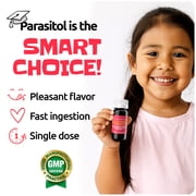Parasitol Oral Suspension with Pyrantel Pamoate, Cherry Flavor, Liquid Formula for Ages 2+, 2 fl oz, (1 Pack)