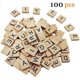 thumbnail image 1 of 100 piezas de letras de Scrabble de madera Yuxing para manualidades y decoración, 1 of 4