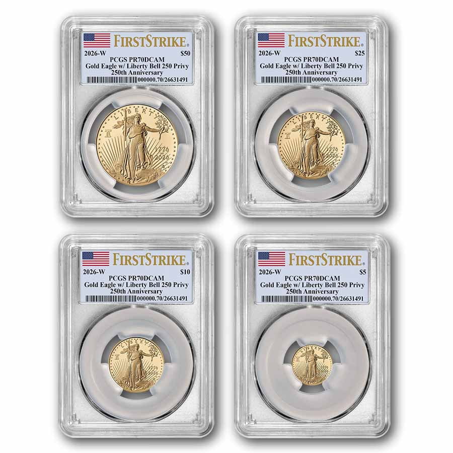 2026-W Proof Gold Eagle Set - Dual Date PR-70 PCGS (FS) - Walmart.com