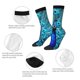 thumbnail image 4 of Fotbe Beautiful Blue Peacock Calcetas Largas con Estampado para Hombre y Mujer – Calcetas de Compresión Transpirables y Elásticas, Viajar y Uso Diario Talla 5-11, 4 of 6