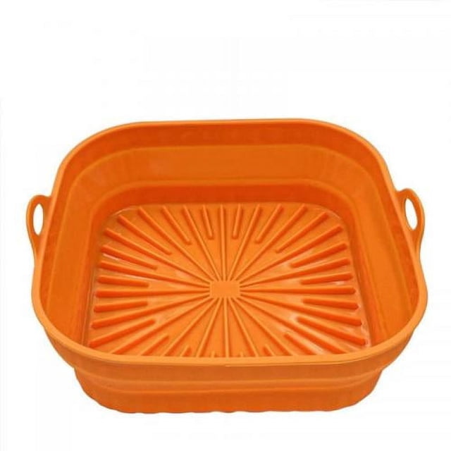 Doublures pour Friteuse à Air Chaud 8 Pouces pour 4 à 7 QT, Marmite Réutilisable pour Friteuse à Air, Inserts pour Friteuse à Air pour Four et Micro-Ondes, Accessoires