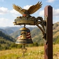 thumbnail image 3 of Independence Day Decor, 250th Anniversary Eagle Wall Bell - 4th of July Patriotic Decorative Doorbell, 3D Resin Cast Iron Welcome Bell for Home Porch Garden Decor, 1776-2026 Commemorative Gift, 3 of 6