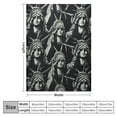 thumbnail image 4 of Shangniulu Statue of Liberty Flannel Throw Blanket 320 GSM Soft Anti-Pilling Fuzzy Blanket for Bed Sofa, 4 of 6
