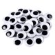 thumbnail image 1 of 200 piezas de ojos móviles autoadhesivos, ojos saltones blancos y negros para manualidades, pegatinas decorativas (20 mm), 1 of 5