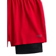 thumbnail image 3 of Athletic Works Boys 2-in-1 Training Shorts with Compression Liner, Sizes 4-18, 3 of 3