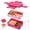 Rose Red, variant on Lonian 2-Tier Stackable Bento Lunch Box Rectangle with 1 Fork, Spoon, Dressing Container, BPA-Free, Dishwasher Safe, Food-Safe Materials, Rose Red