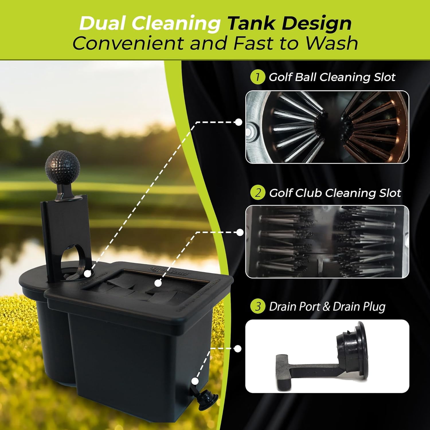 Club and Ball Washer - Green - Club Clean - Walmart.com