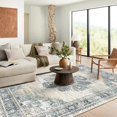 thumbnail image 1 of Alfombra YouFortong azul, 244 x 305 cm, lavable y antideslizante, 1 of 6