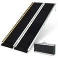 thumbnail image 1 of Costway Portable Aluminum Wheelchair Ramp 6 FT with Transition Plate & Non-slip Surface, 1 of 9
