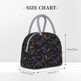thumbnail image 2 of Balery Lavender Flowers Bolsa de Almuerzo para Mujeres, Caja de Almuerzo, Bolsa de Almuerzo Pequeña Impermeable, Tote de Almuerzo Reutilizable con Gran Capacidad, 2 of 6