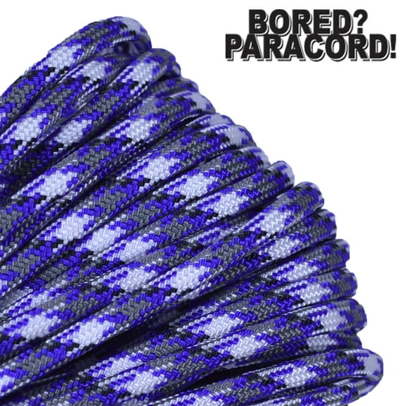 Bored Paracord Brand 550 lb Type III Paracord - Passion Purple 100 Feet