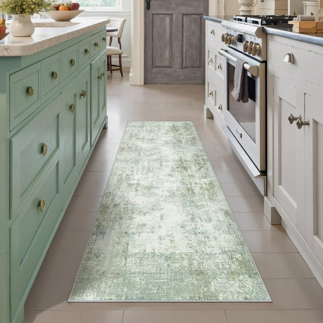 x Washable Area Rug for Living Room Bedroom Neutral Carpet Low Pile Soft Thin Tapis Salon Abstract Modern Vacuumable Lightweight Large Throw Rug for Dining Room Kitchen