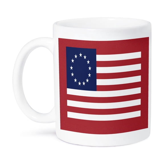3dRose, 13 Colonies Betsy Ross Flag, 11oz Mug